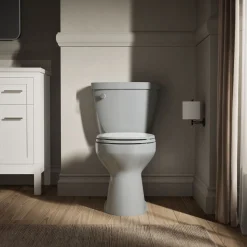 Two-piece round-front toilet, 1.6 gpf^Kohler New