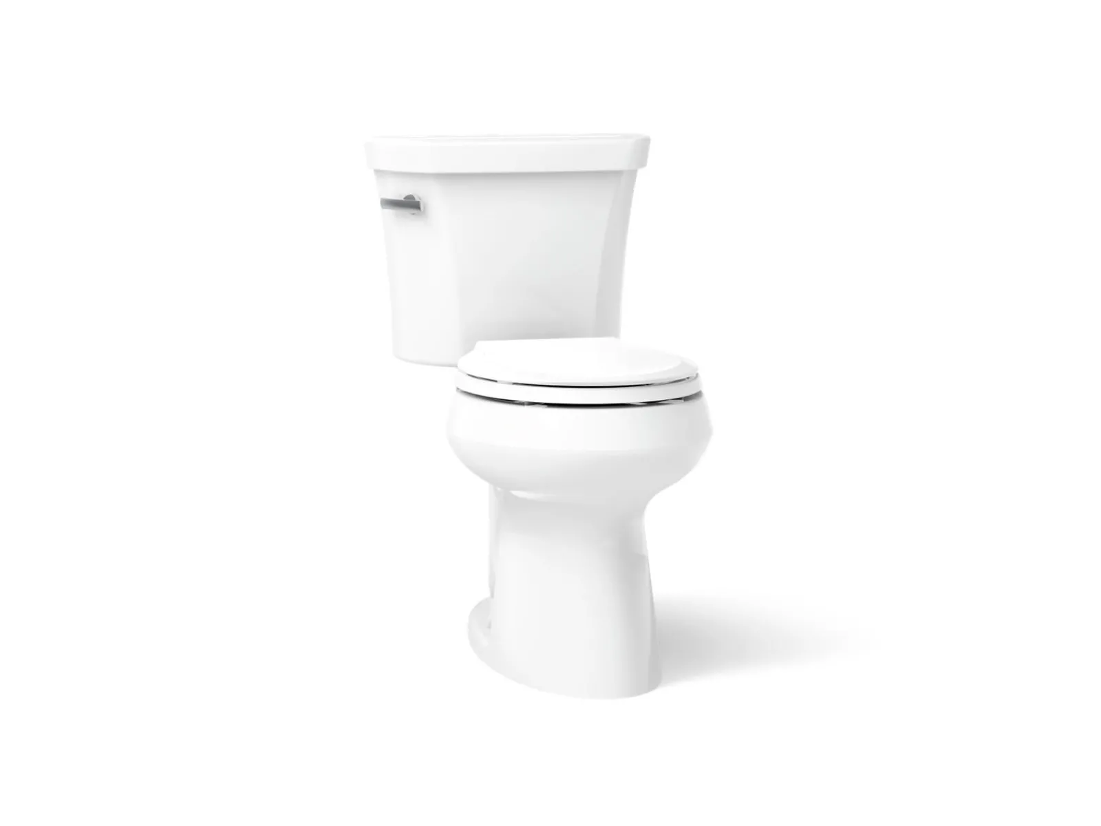 Two-piece round-front toilet, 1.28 gpf^Kohler New