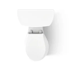 Two-piece round-front toilet, 1.28 gpf^Kohler New