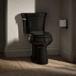 Two-piece round-front toilet, 1.28 gpf^Kohler New
