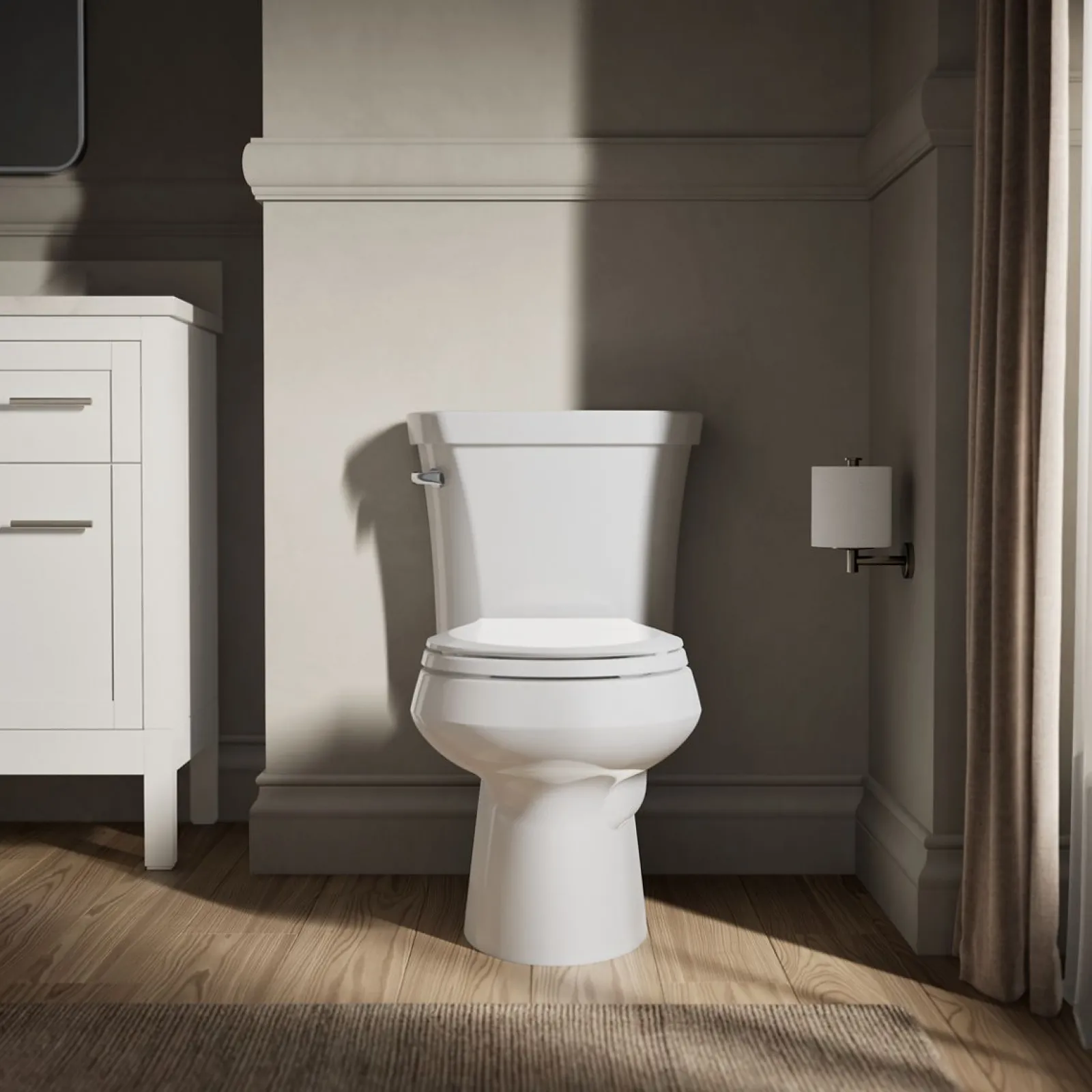 Two-piece round-front toilet, 1.28 gpf^Kohler Best