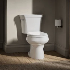 Two-piece round-front toilet, 1.28 gpf^Kohler Best