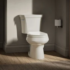 Two-piece round-front toilet, 1.28 gpf^Kohler Best