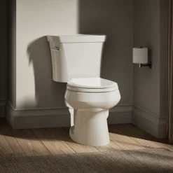 Two-piece round-front toilet, 1.28 gpf^Kohler Best