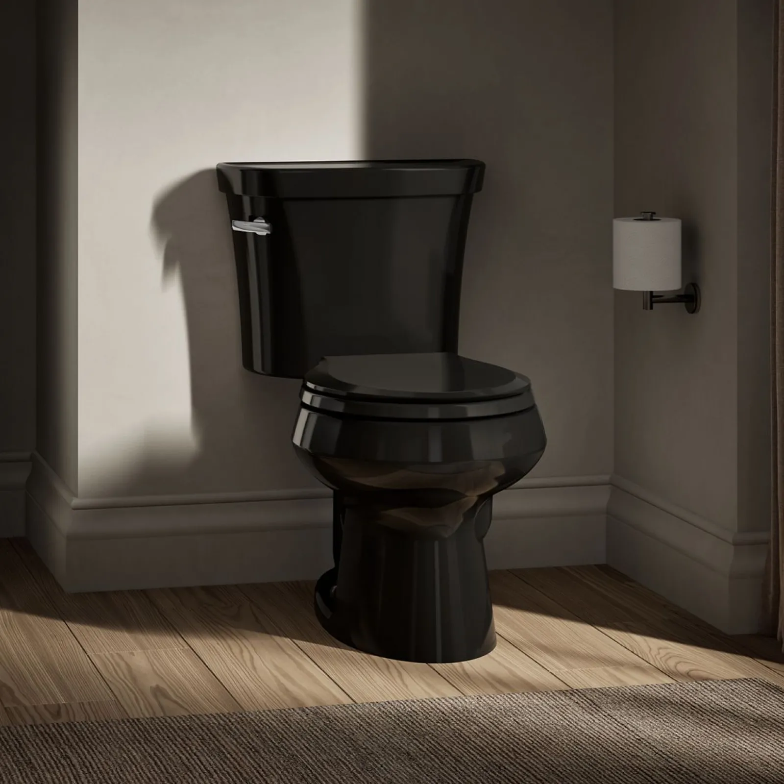 Two-piece round-front toilet, 1.28 gpf^Kohler Clearance