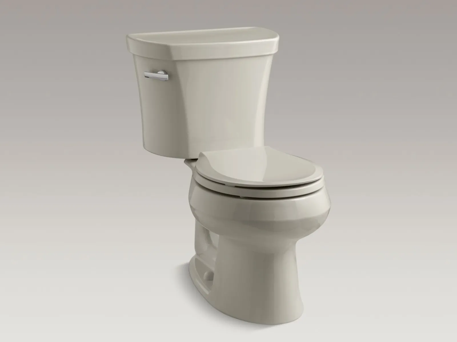 Two-piece round-front toilet, 1.28 gpf^Kohler Outlet