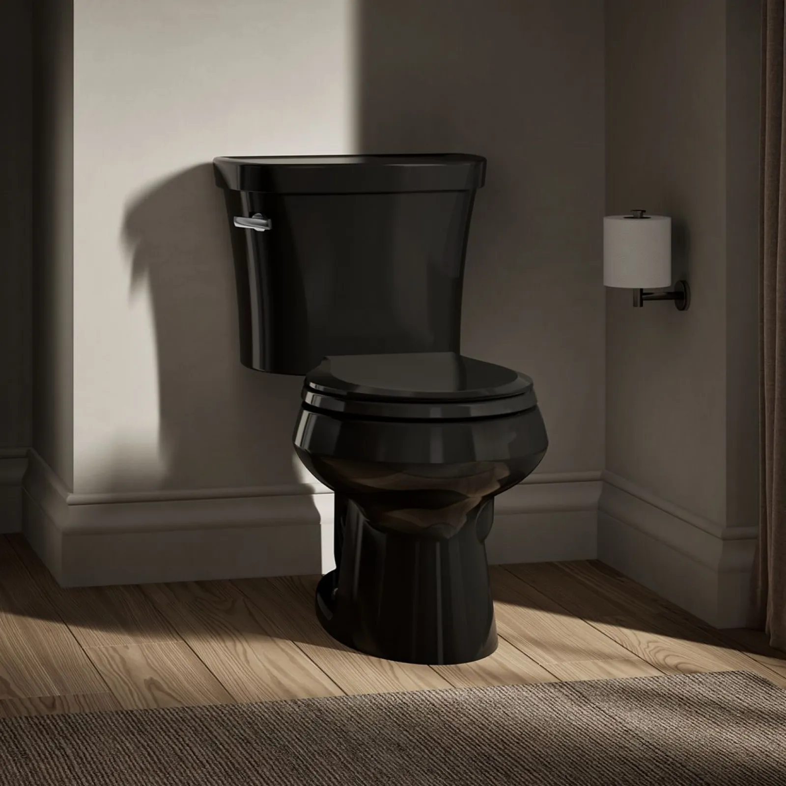 Two-piece round-front toilet, 1.28 gpf^Kohler Outlet
