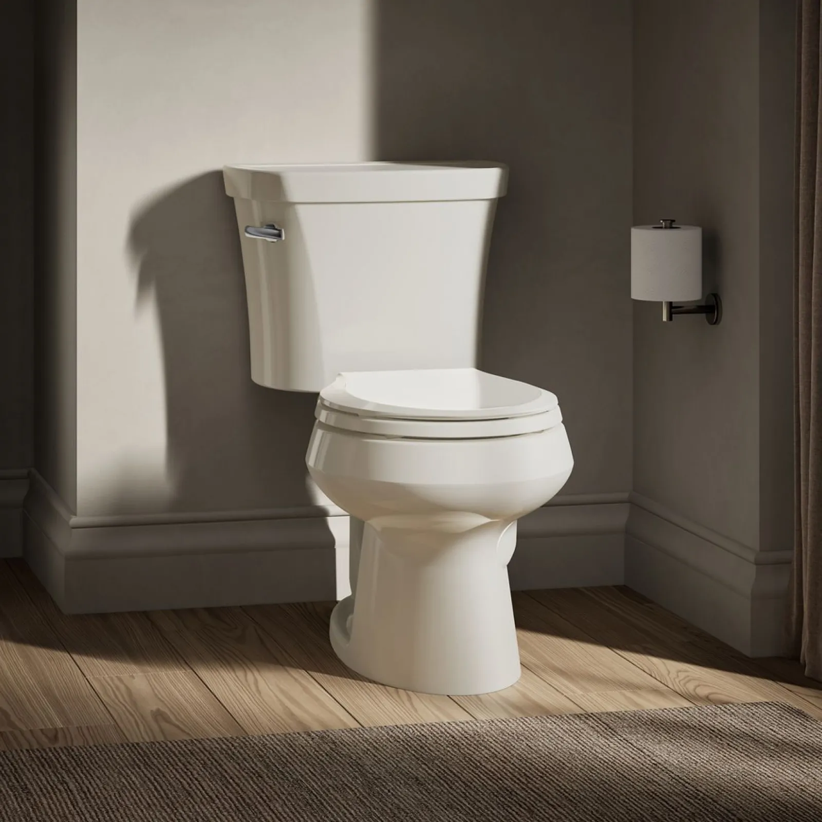 Two-piece round-front toilet, 1.28 gpf^Kohler Outlet