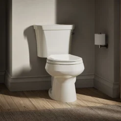 Two-piece round-front toilet, 1.28 gpf^Kohler Outlet