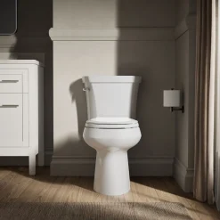 Two-piece round-front toilet, 1.28 gpf^Kohler Clearance