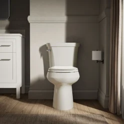 Two-piece round-front toilet, 1.28 gpf^Kohler Clearance
