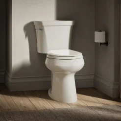 Two-piece round-front toilet, 1.28 gpf^Kohler Clearance