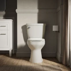 Two-piece round-front toilet, 1.28 gpf^Kohler Clearance