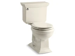 Two-piece round-front toilet, 1.28 gpf^Kohler