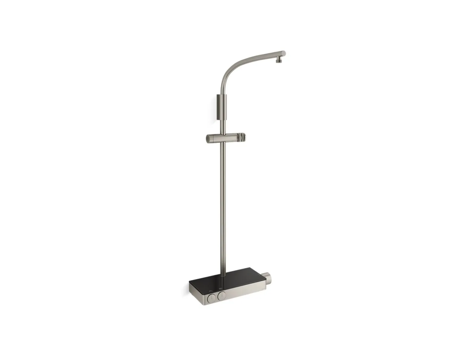 Two-way exposed thermostatic valve with shower column for rainhead and handshower^Kohler
