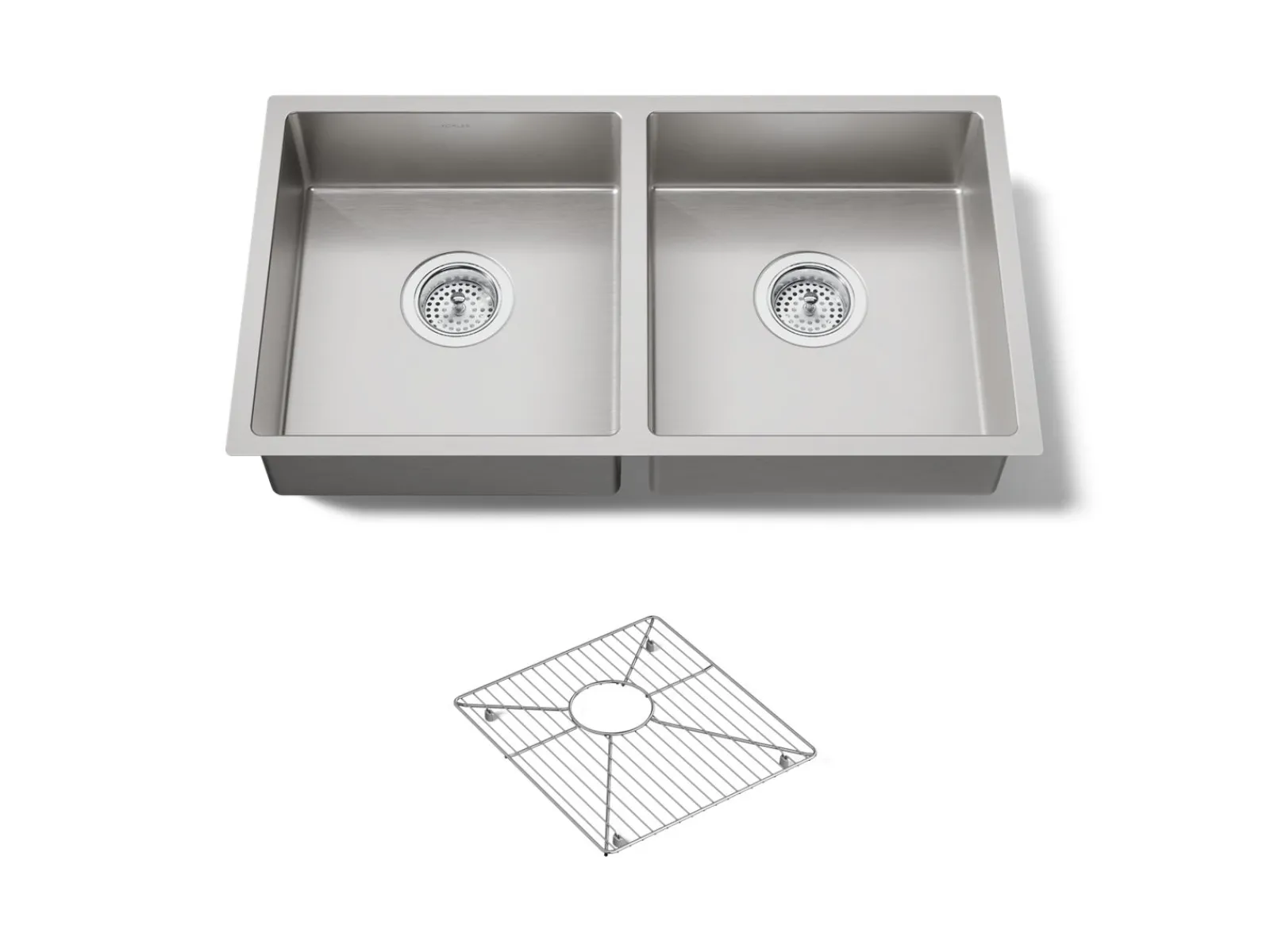 29-1/2" undermount double-bowl kitchen sink^Kohler Best