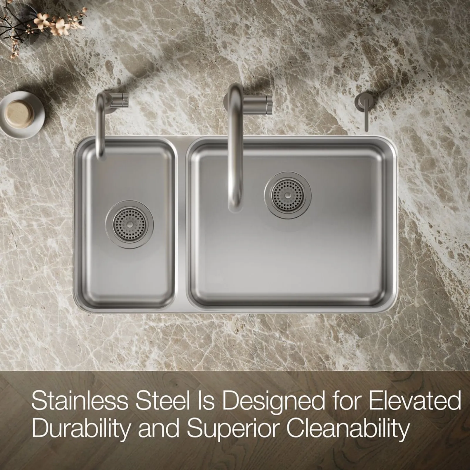 31-1/2" undermount double-bowl kitchen sink^Kohler Discount