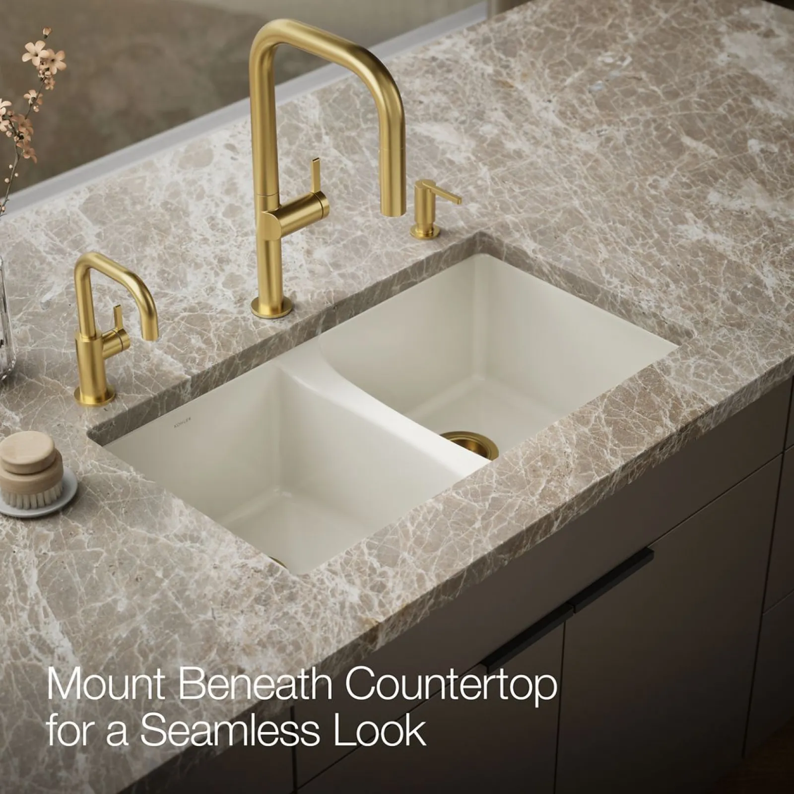 33" undermount double-bowl kitchen sink^Kohler Sale
