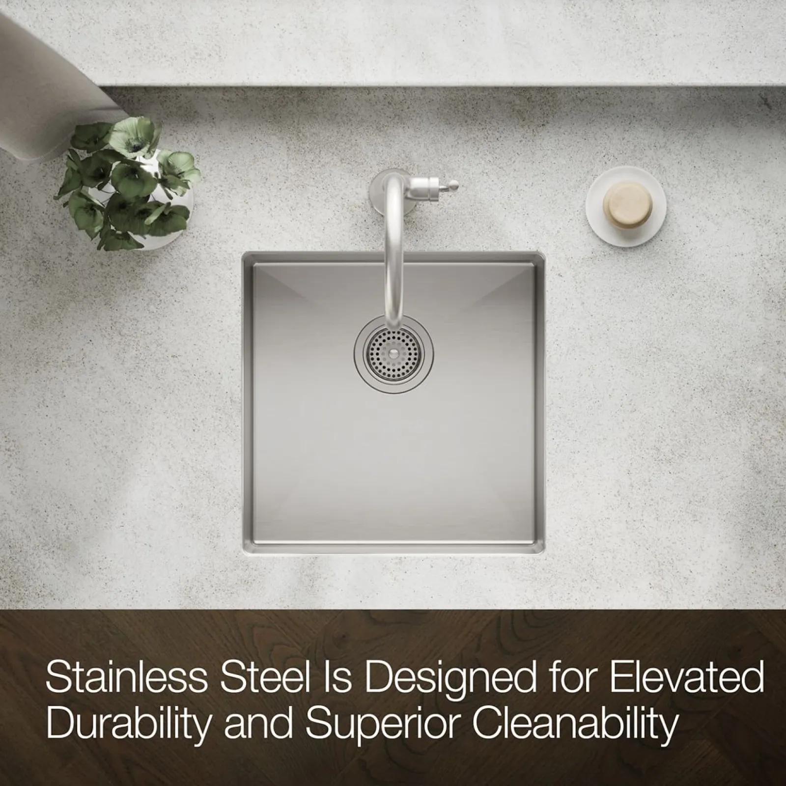18-1/4" undermount single-bowl bar sink^Kohler Hot