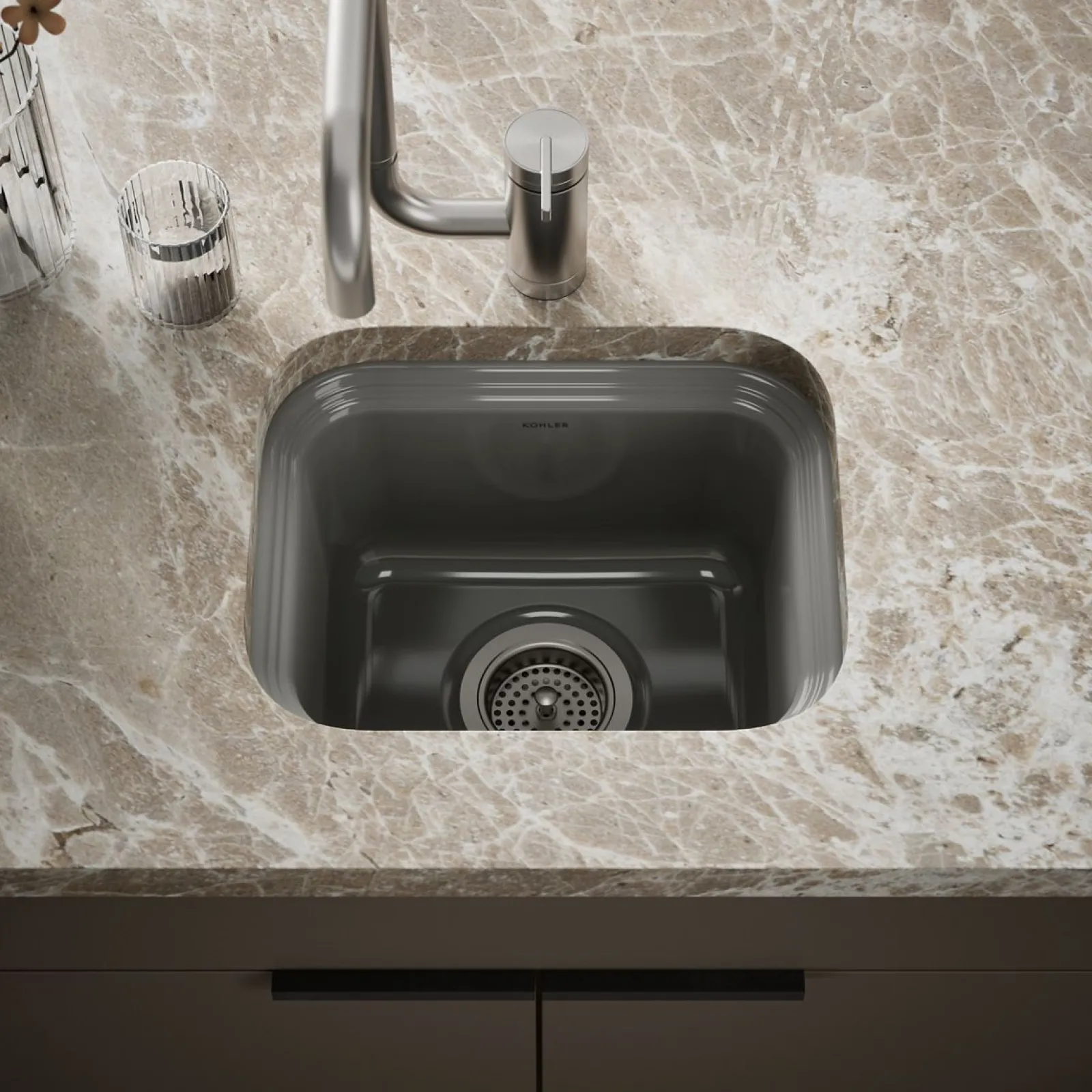15" undermount single-bowl bar sink^Kohler Best
