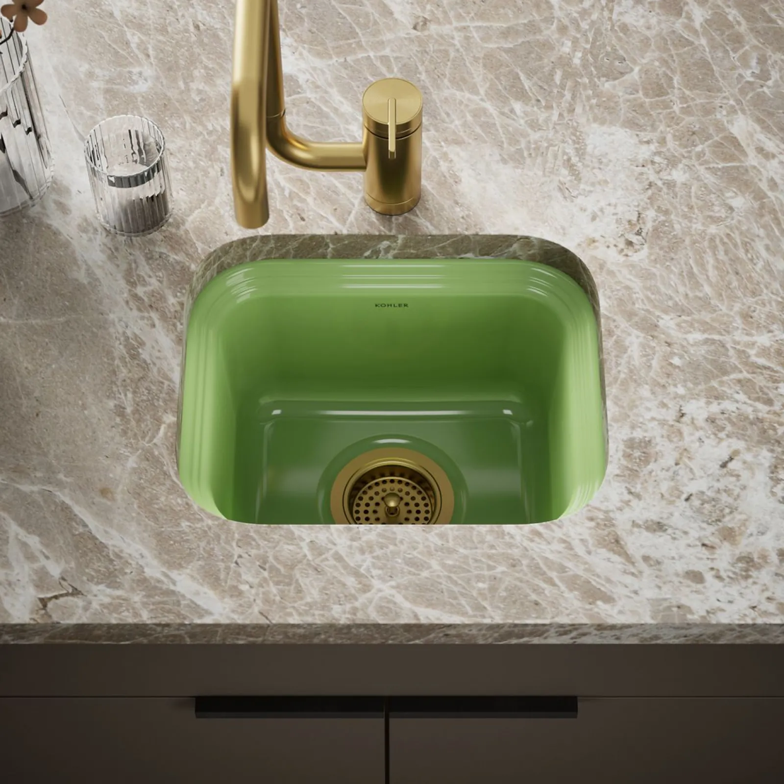 15" undermount single-bowl bar sink^Kohler Best