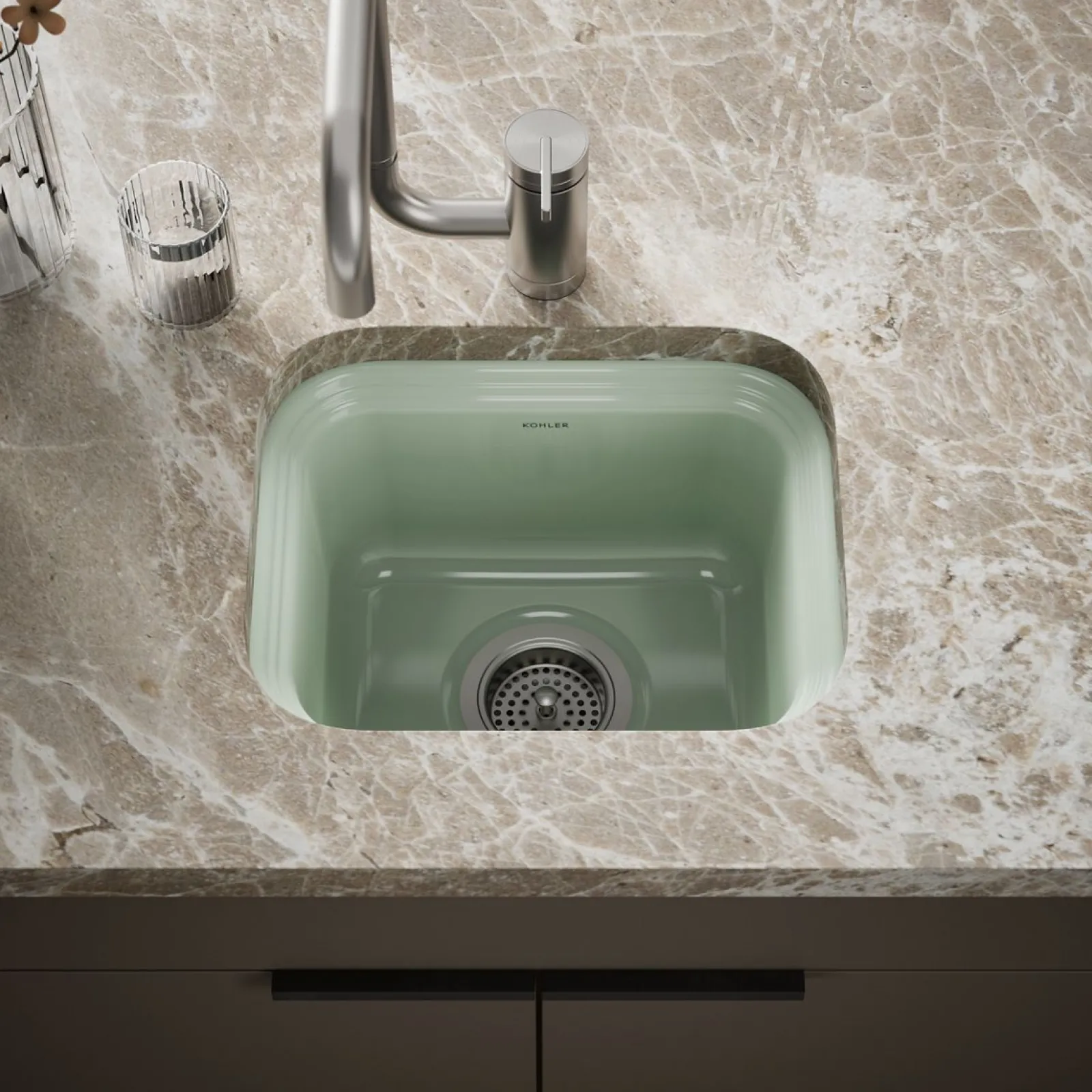 15" undermount single-bowl bar sink^Kohler Best