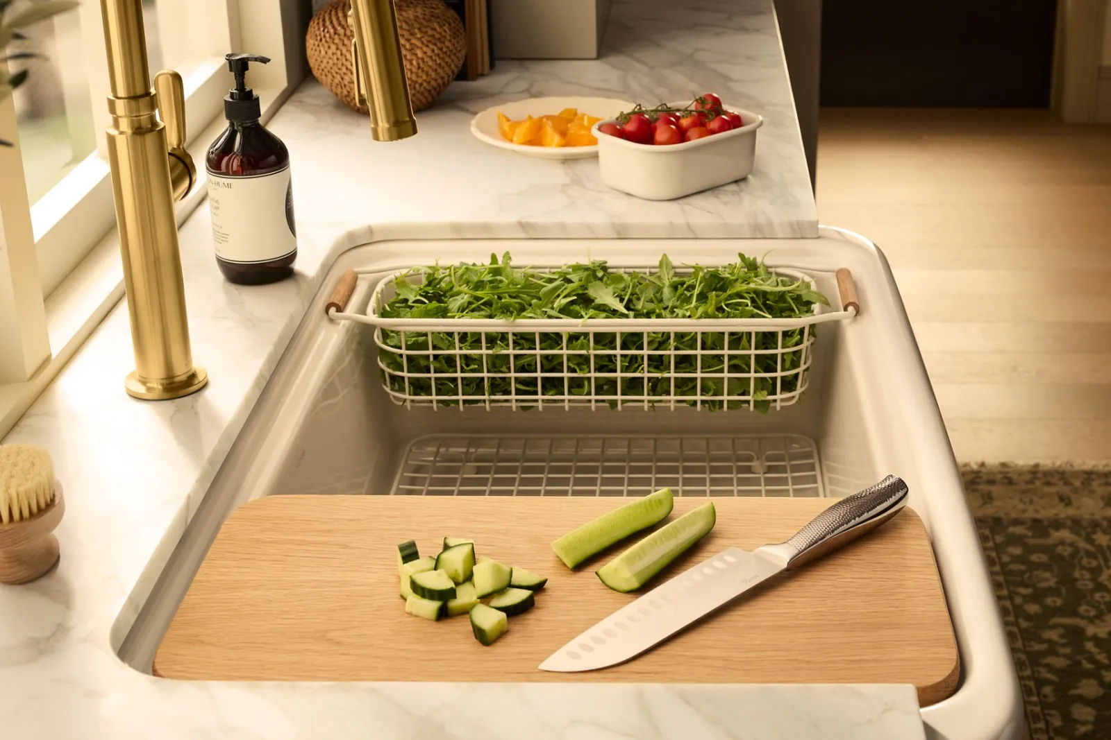 35-1/2" undermount single-bowl farmhouse workstation kitchen sink^Kohler Discount