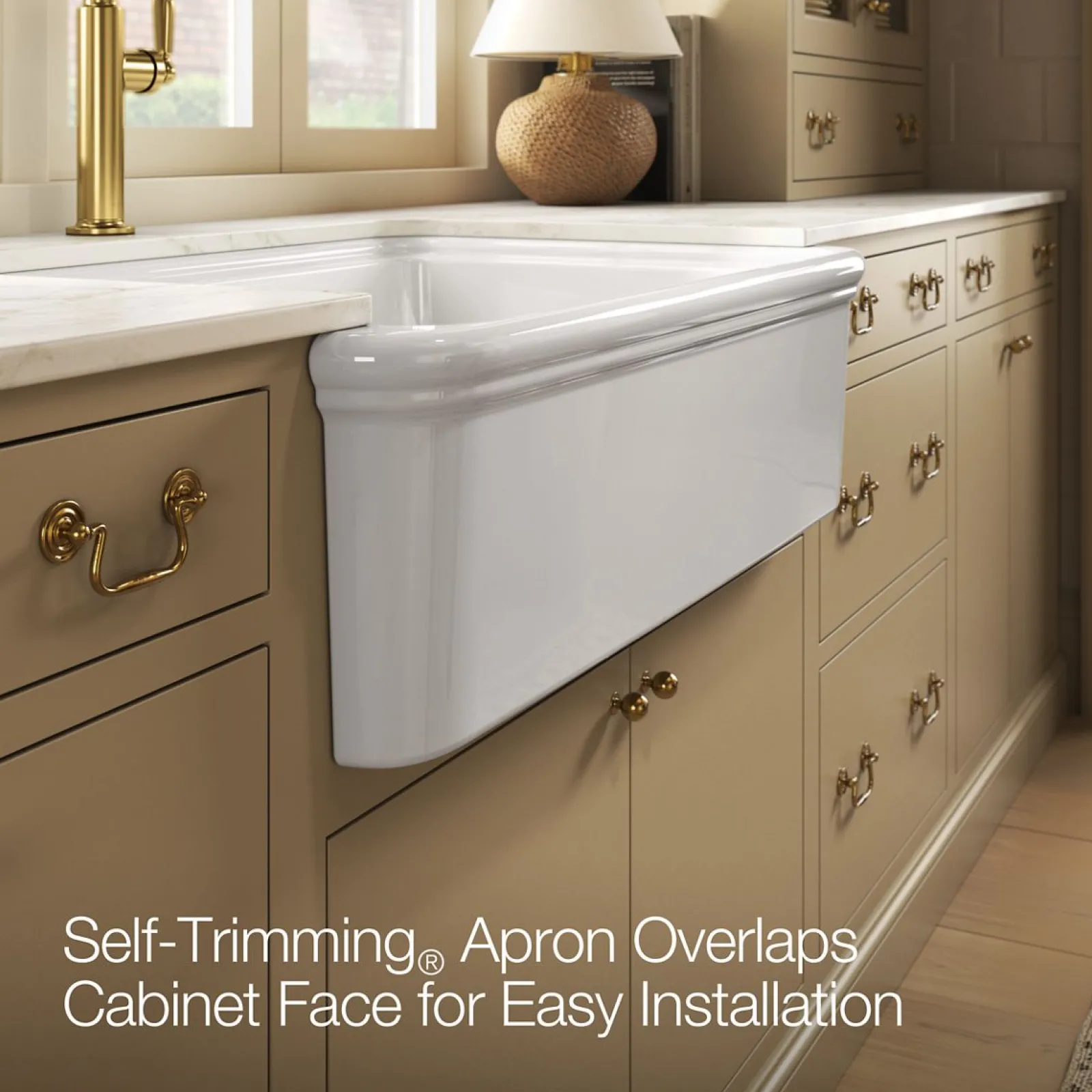 35-1/2" undermount single-bowl farmhouse workstation kitchen sink^Kohler Discount
