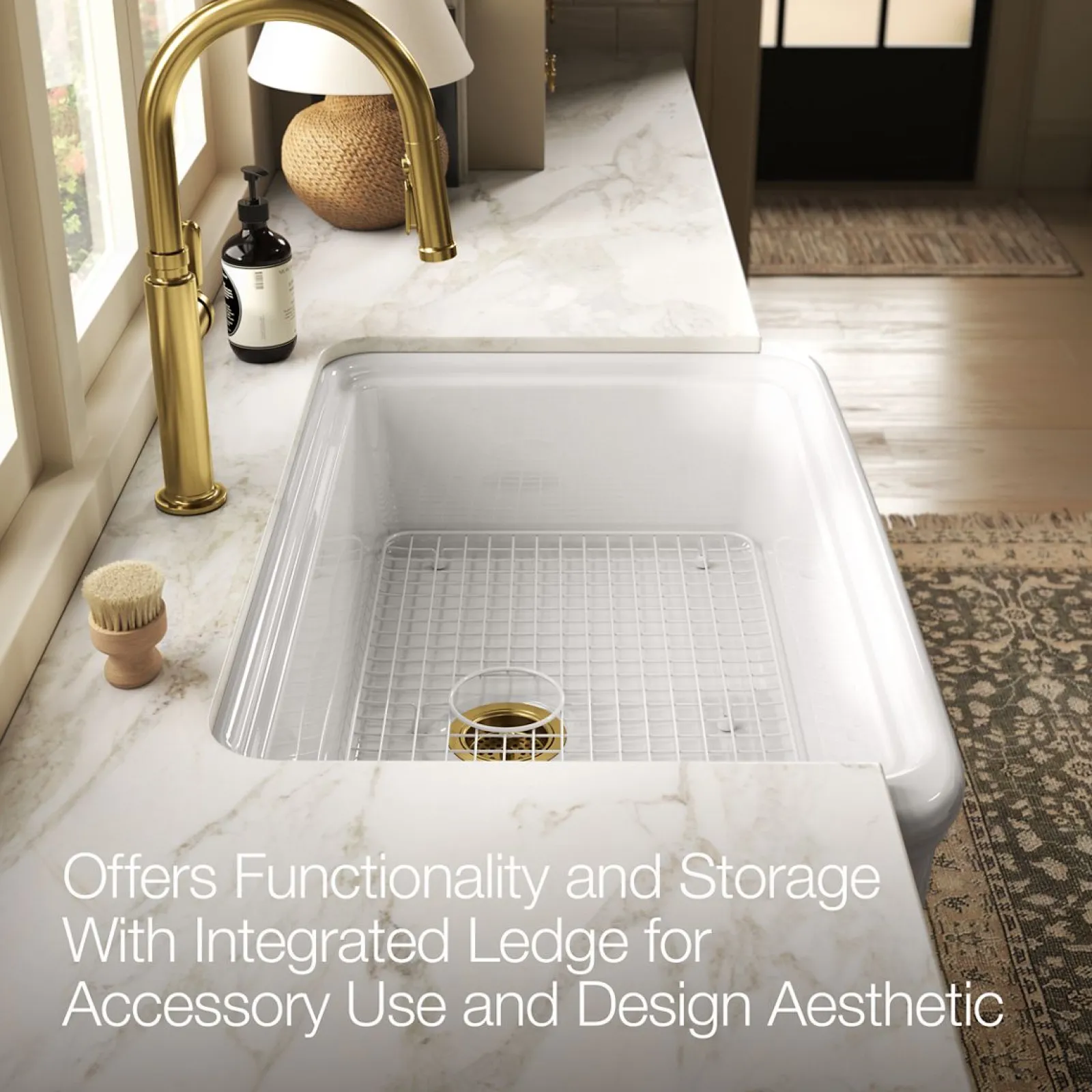 35-1/2" undermount single-bowl farmhouse kitchen sink^Kohler Best