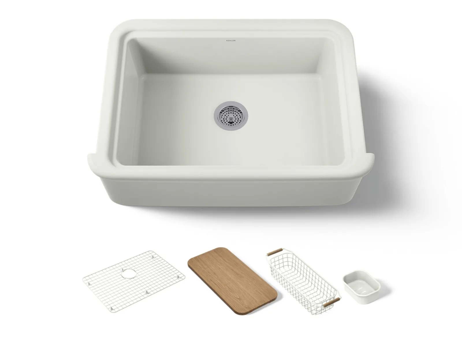 32-1/2" undermount single-bowl farmhouse workstation kitchen sink^Kohler Online