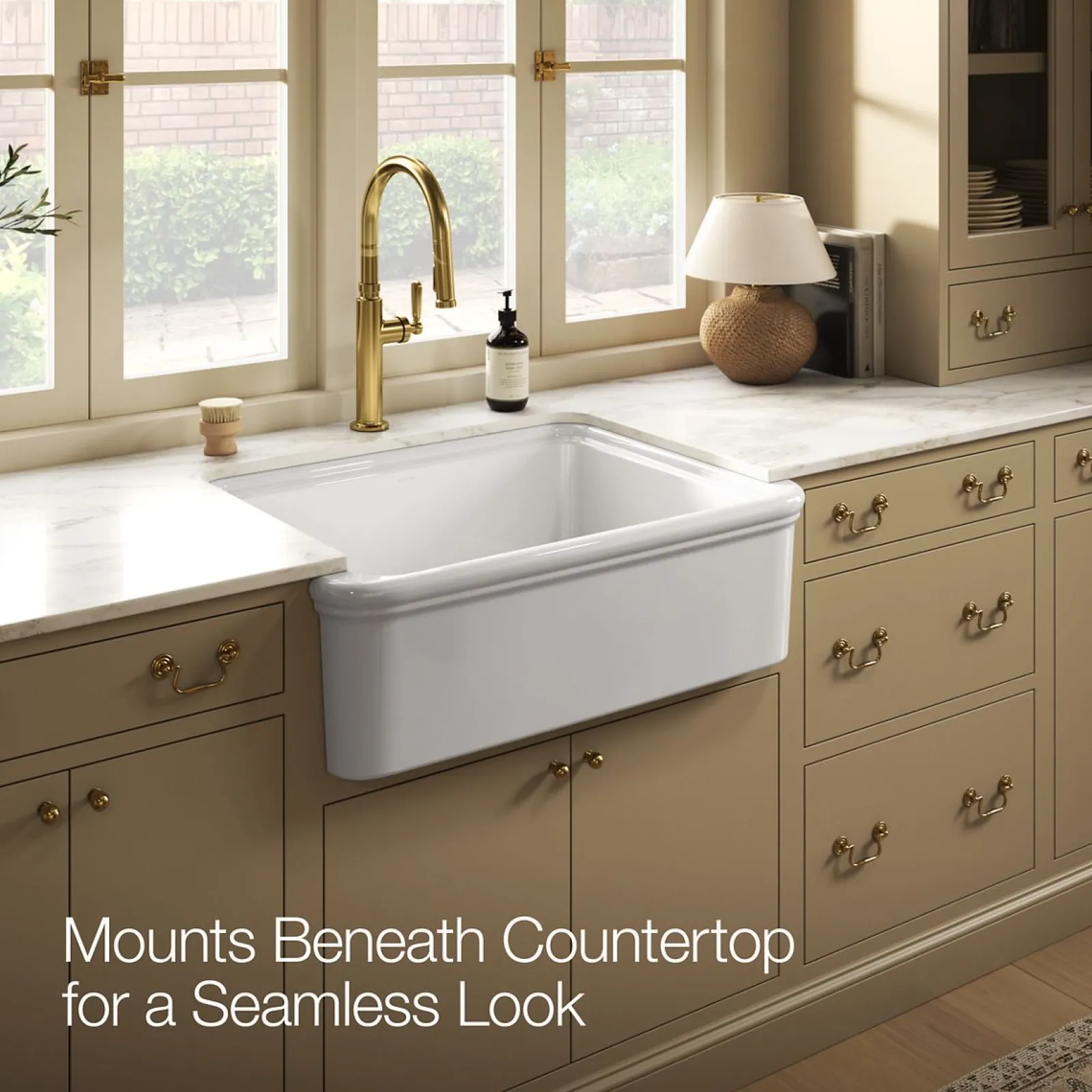 32-1/2" undermount single-bowl farmhouse kitchen sink^Kohler Online