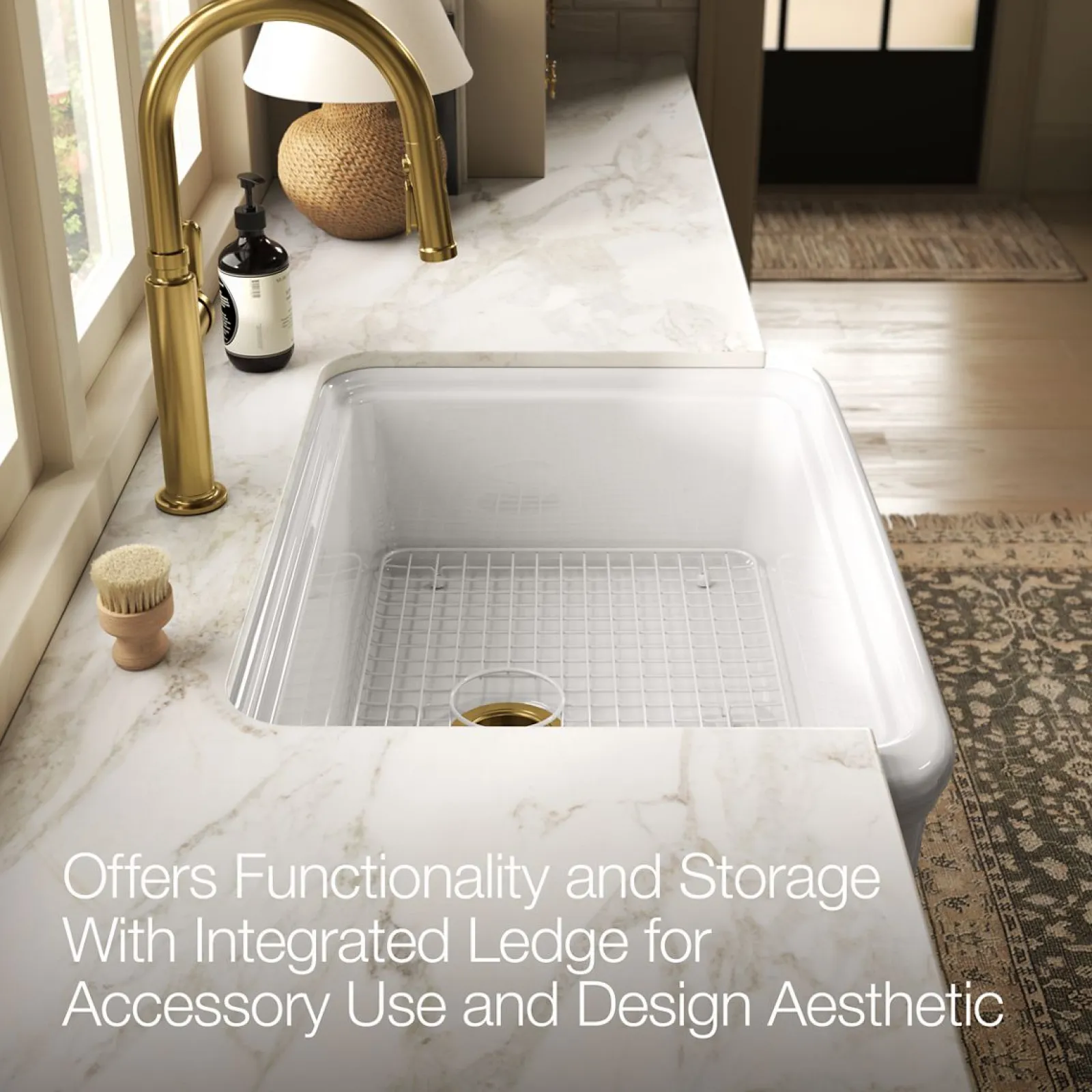 32-1/2" undermount single-bowl farmhouse kitchen sink^Kohler Online