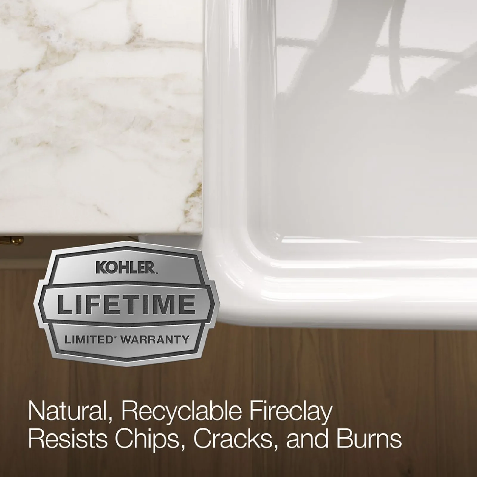 32-1/2" undermount single-bowl farmhouse kitchen sink^Kohler Online