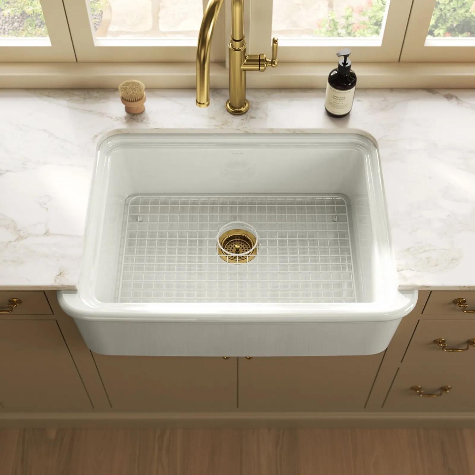 32-1/2" undermount single-bowl farmhouse kitchen sink^Kohler Online