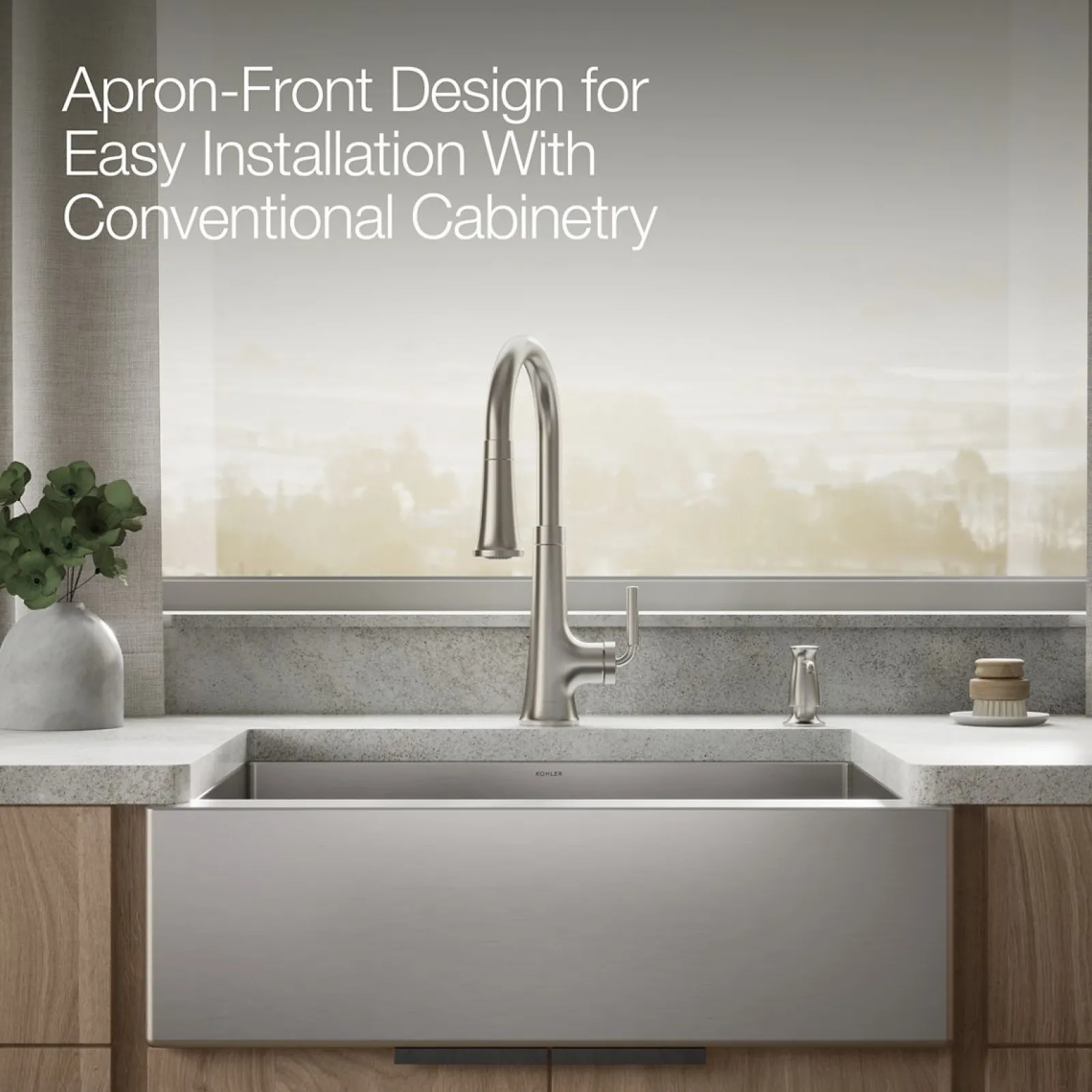 29-1/2" undermount single-bowl farmhouse kitchen sink^Kohler Sale