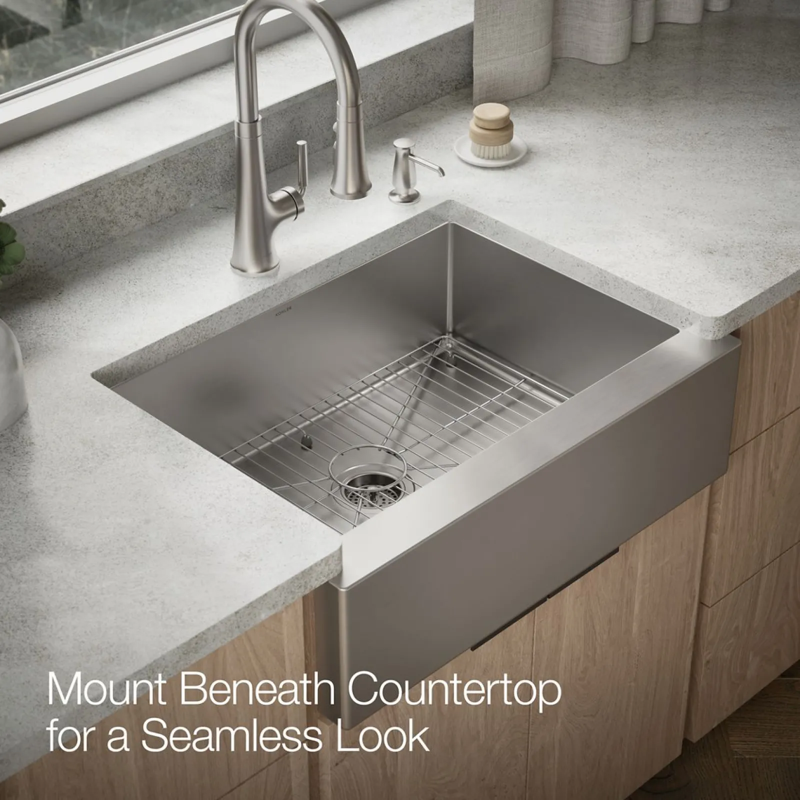 29-1/2" undermount single-bowl farmhouse kitchen sink^Kohler Sale