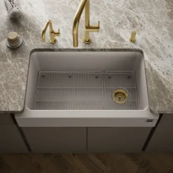 Undermount single-bowl farmhouse kitchen sink^Kohler New