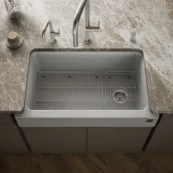 Undermount single-bowl farmhouse kitchen sink^Kohler New