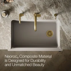 Undermount single-bowl farmhouse kitchen sink^Kohler New