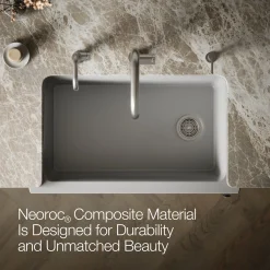 Undermount single-bowl farmhouse kitchen sink^Kohler New