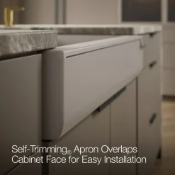 Undermount single-bowl farmhouse kitchen sink^Kohler New