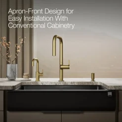 Undermount single-bowl farmhouse kitchen sink^Kohler New