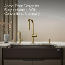 Undermount single-bowl farmhouse kitchen sink^Kohler New