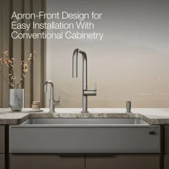 Undermount single-bowl farmhouse kitchen sink^Kohler New
