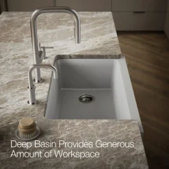 Undermount single-bowl farmhouse kitchen sink^Kohler New