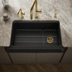 Undermount single-bowl farmhouse kitchen sink^Kohler New