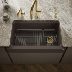 Undermount single-bowl farmhouse kitchen sink^Kohler New