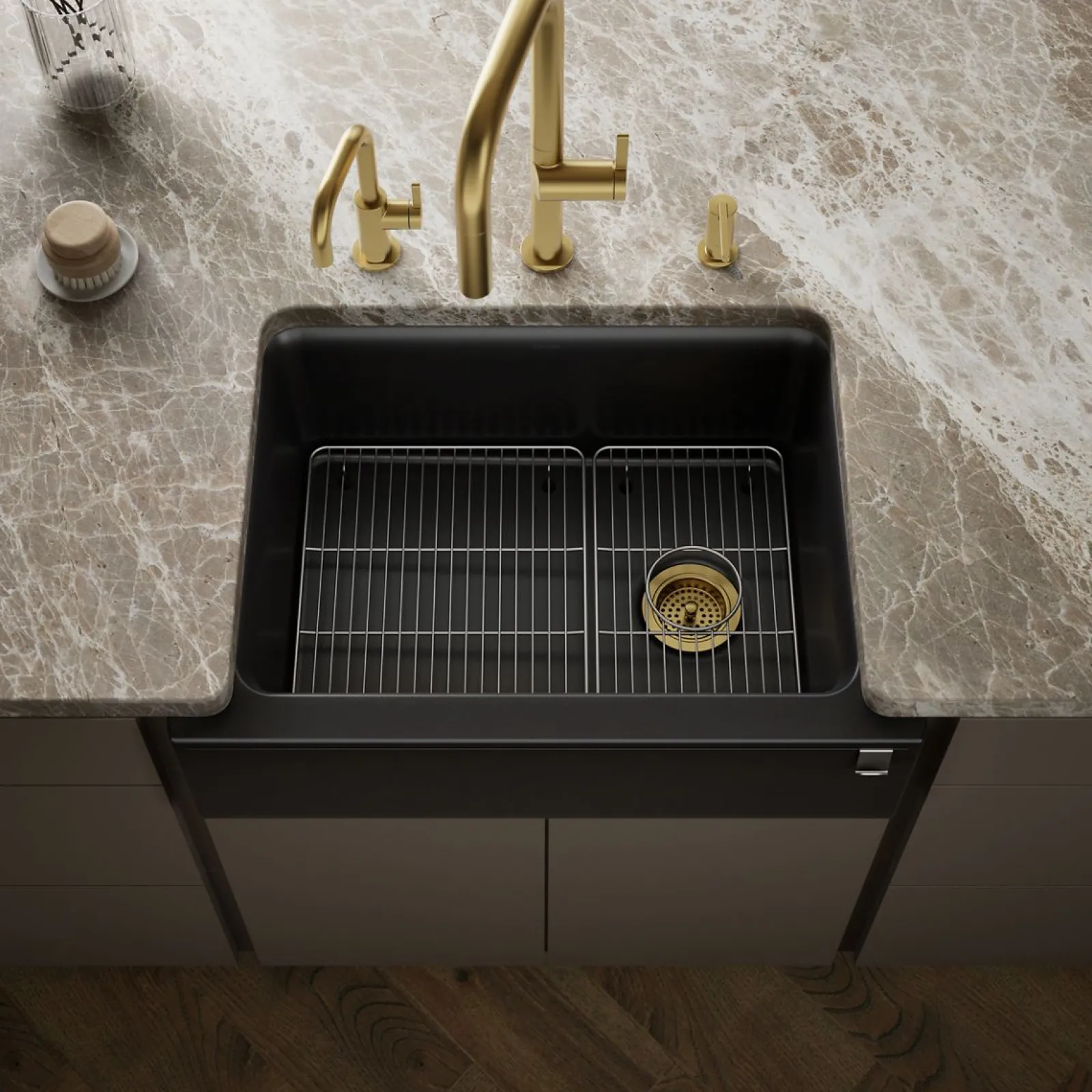 29-11/16" undermount single-bowl farmhouse kitchen sink^Kohler Clearance