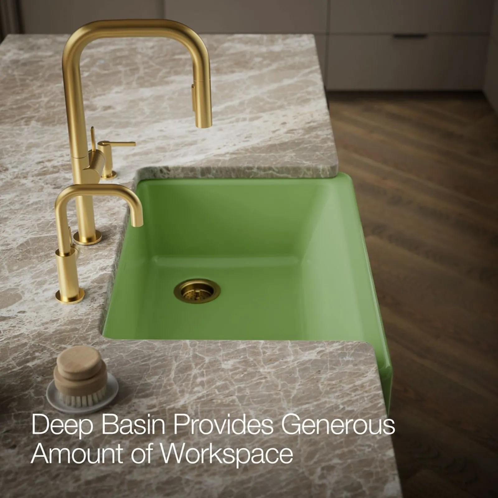 32-1/2" undermount single-bowl farmhouse kitchen sink^Kohler Outlet