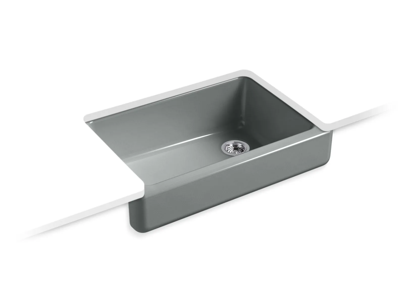 32-1/2" undermount single-bowl farmhouse kitchen sink^Kohler Outlet